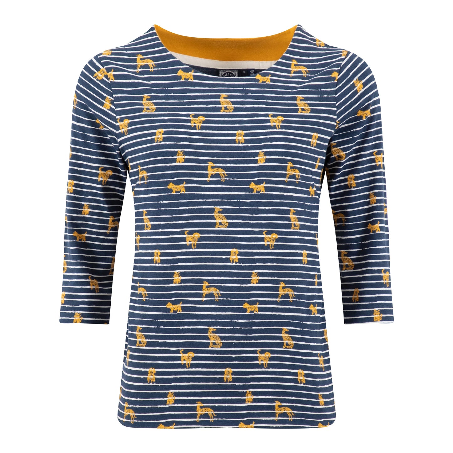 Ochre - Front - Weird Fish Womens-Ladies Rachel Printed Jersey T-Shirt