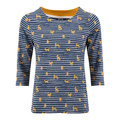 Ochre - Front - Weird Fish Womens-Ladies Rachel Printed Jersey T-Shirt