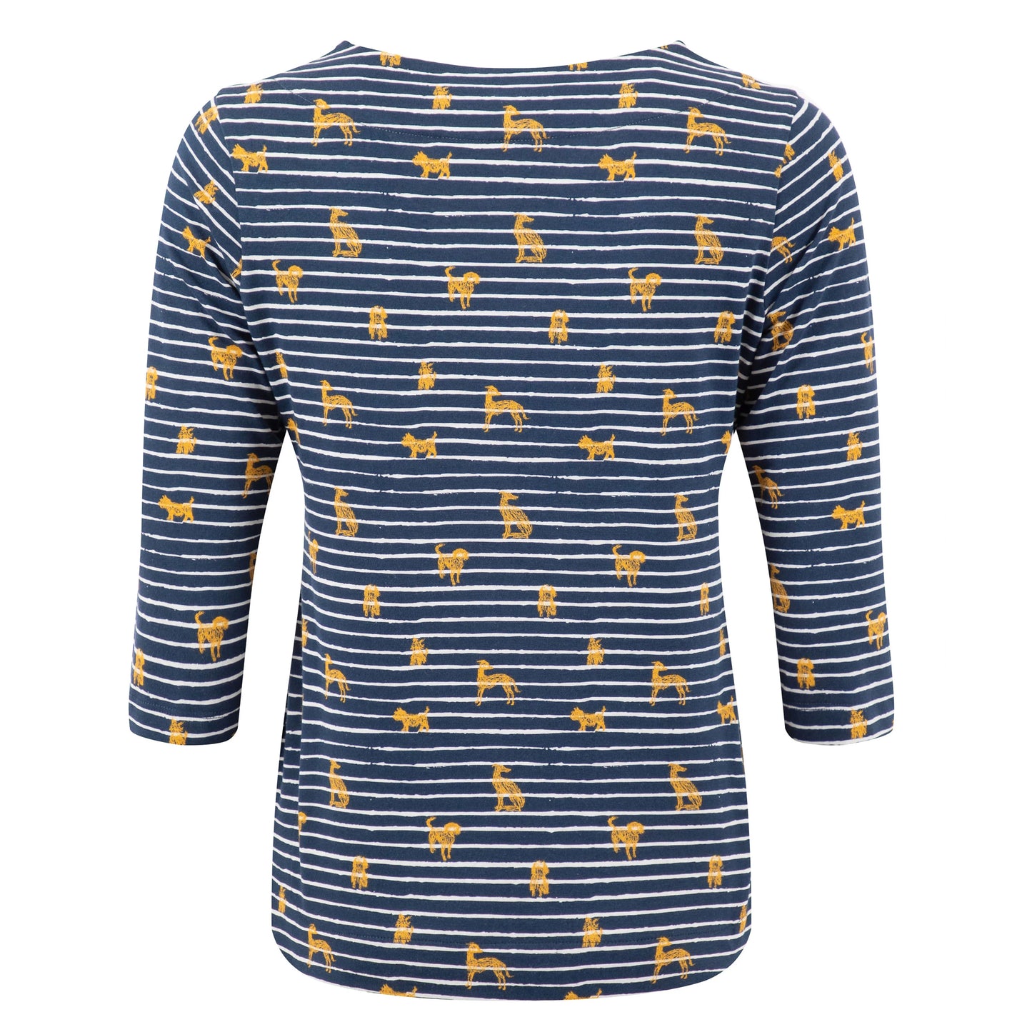 Ochre - Back - Weird Fish Womens-Ladies Rachel Printed Jersey T-Shirt
