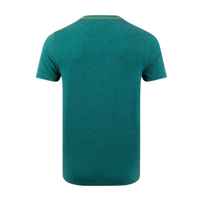 Forest Green - Back - Weird Fish Mens Waves T-Shirt