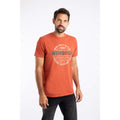 Rust Orange - Side - Weird Fish Mens Waves T-Shirt