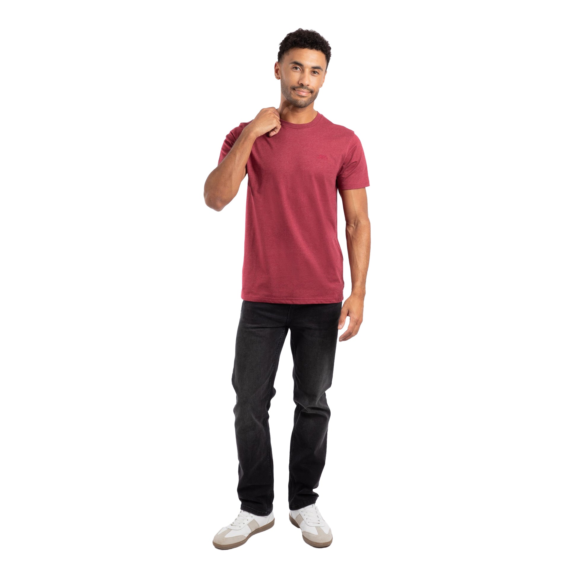 Garnet - Side - Weird Fish Mens Hooked Brand T-Shirt