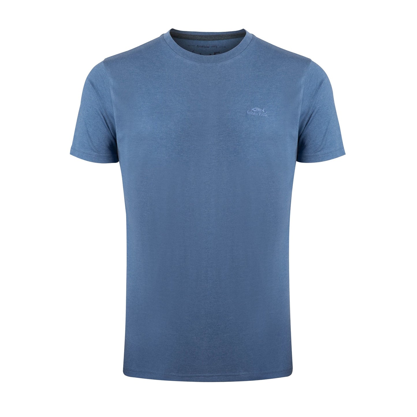 Mid Blue - Front - Weird Fish Mens Hooked Brand T-Shirt
