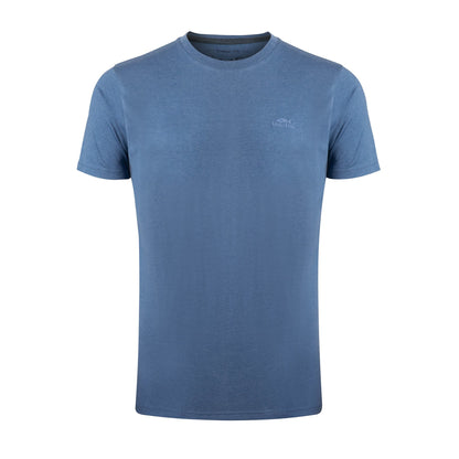 Mid Blue - Front - Weird Fish Mens Hooked Brand T-Shirt