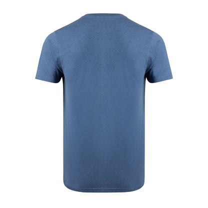 Mid Blue - Back - Weird Fish Mens Hooked Brand T-Shirt