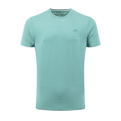 Mineral Blue - Front - Weird Fish Mens Hooked Brand T-Shirt