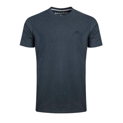 Navy - Front - Weird Fish Mens Hooked Brand T-Shirt