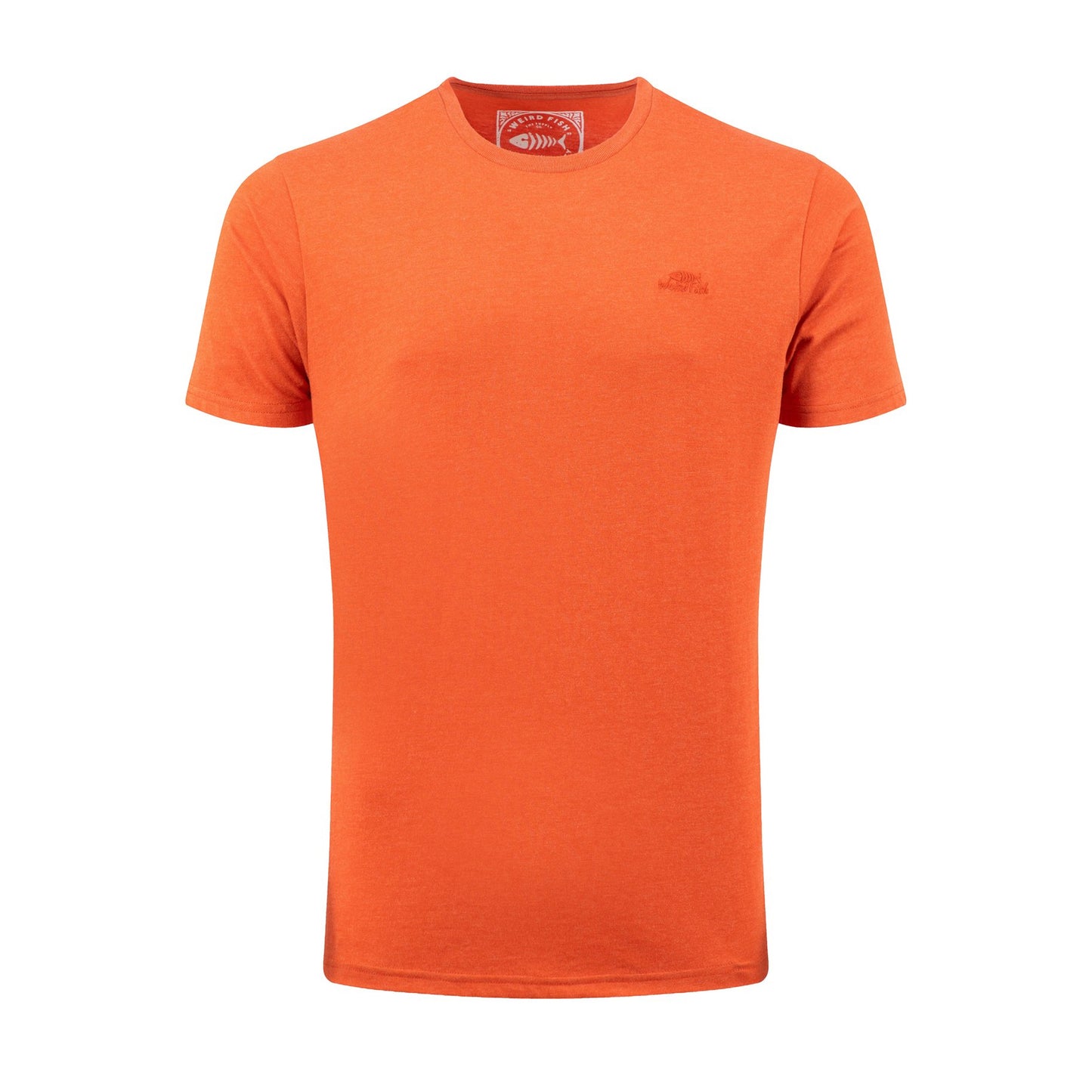 Rust - Front - Weird Fish Mens Hooked Brand T-Shirt