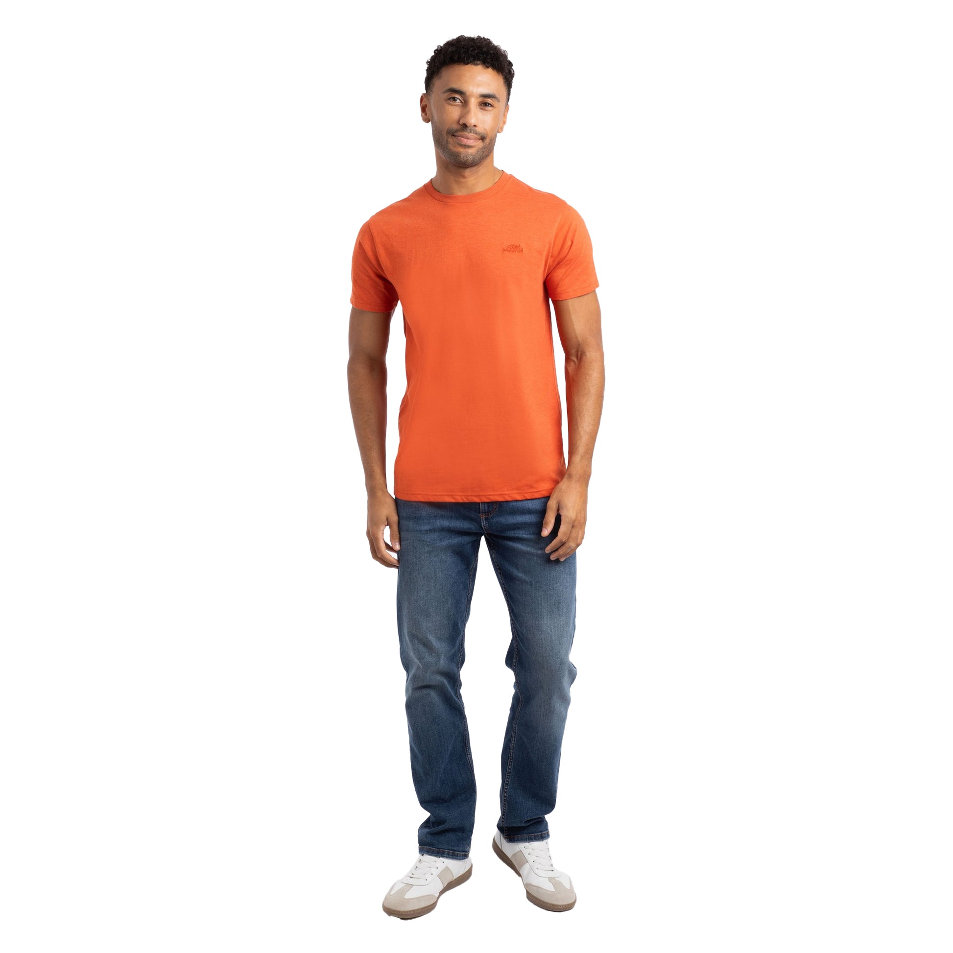 Rust - Side - Weird Fish Mens Hooked Brand T-Shirt