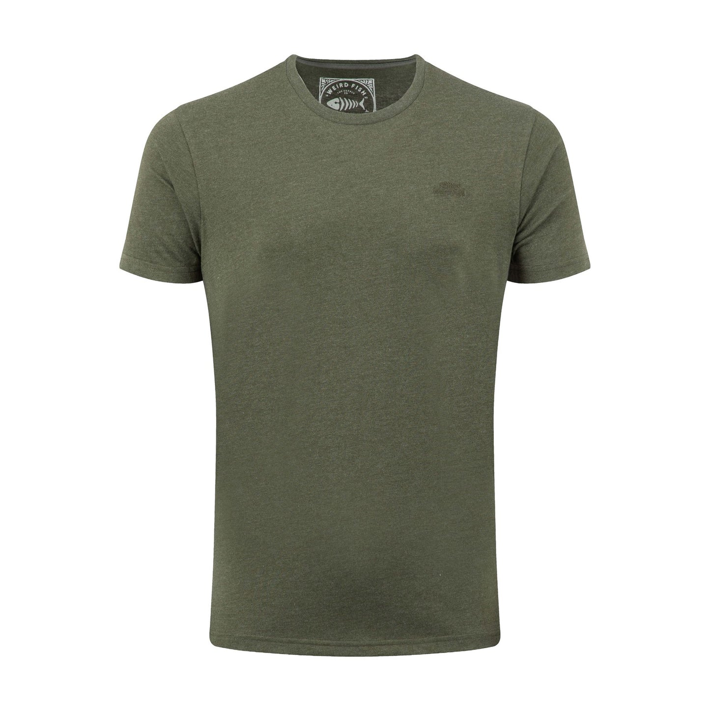 Fir Green - Front - Weird Fish Mens Hooked Brand T-Shirt