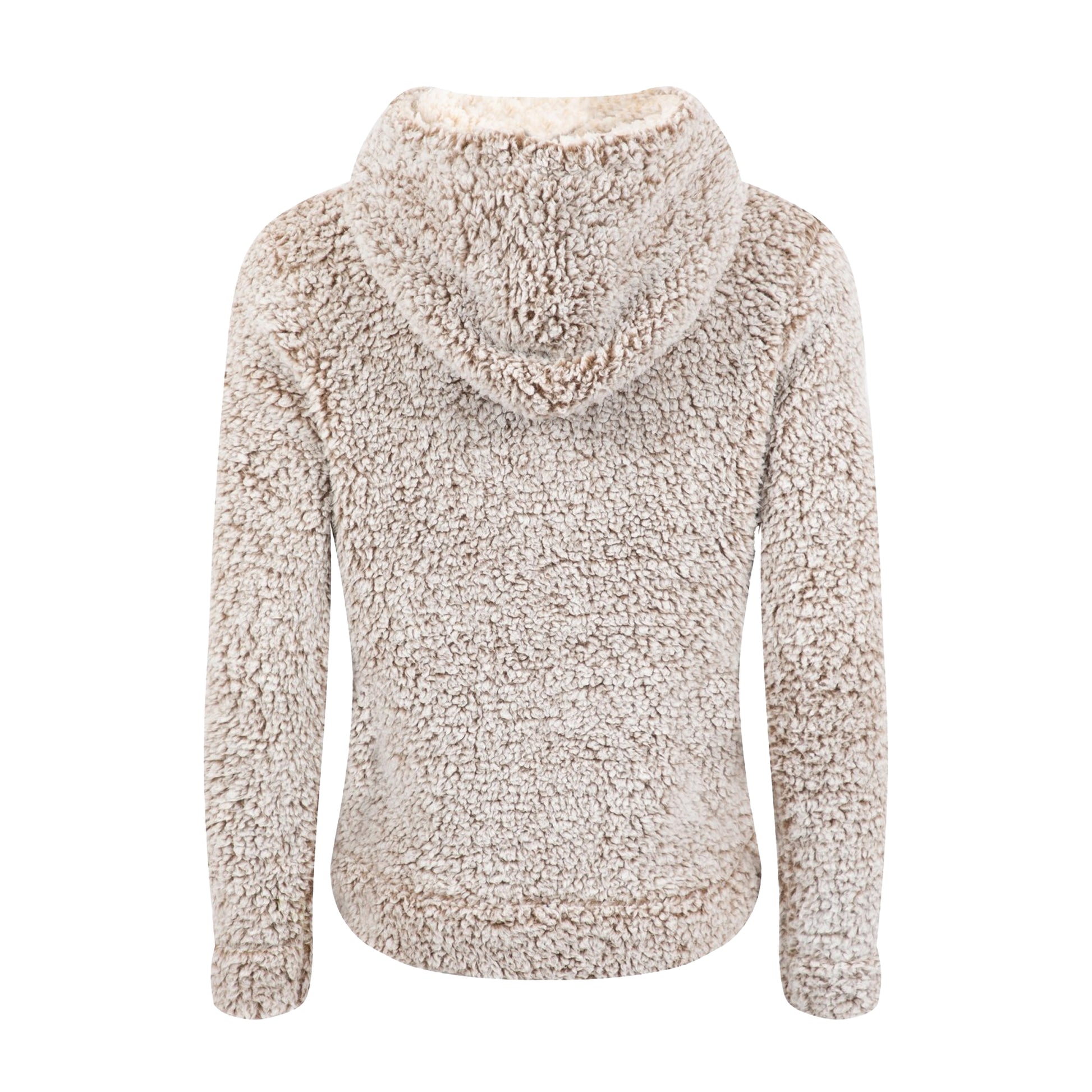 Mocha - Back - Weird Fish Womens-Ladies Yara Fleece Hoodie