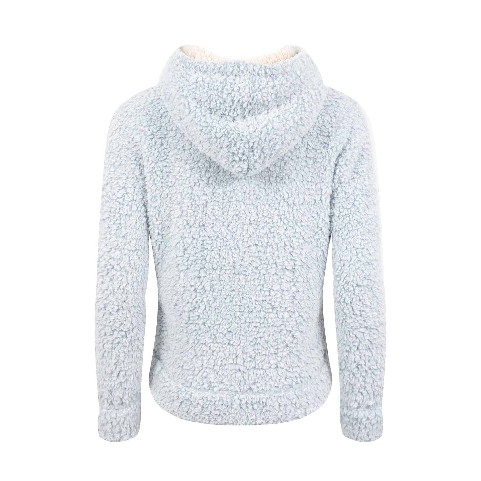 Powder Blue - Back - Weird Fish Womens-Ladies Yara Fleece Hoodie