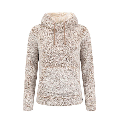 Mocha - Front - Weird Fish Womens-Ladies Yara Fleece Hoodie