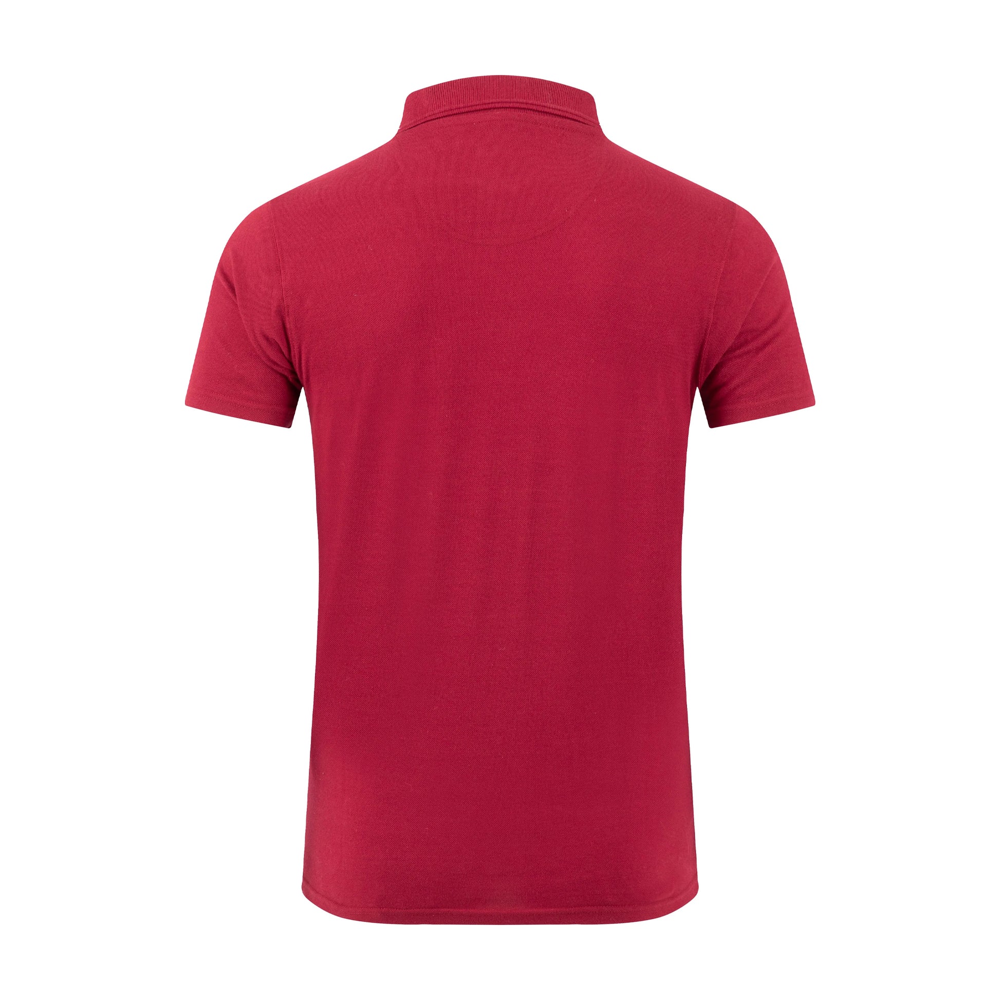Garnet - Back - Weird Fish Mens Giles Pique Polo Shirt