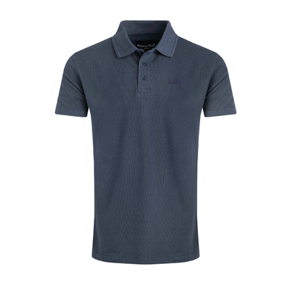 Navy - Front - Weird Fish Mens Giles Pique Polo Shirt
