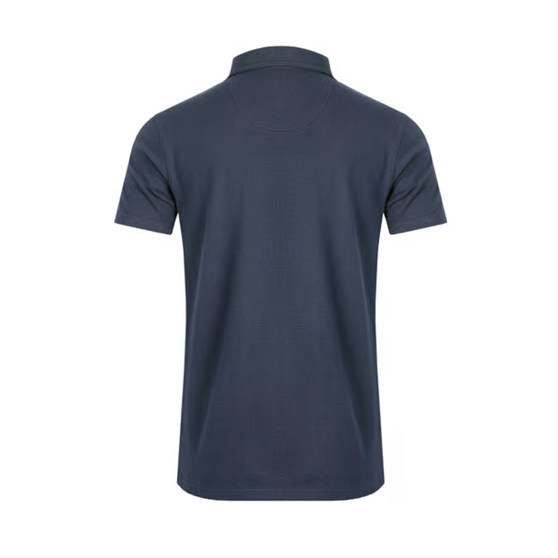 Navy - Back - Weird Fish Mens Giles Pique Polo Shirt