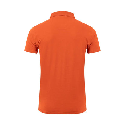 Rust - Back - Weird Fish Mens Giles Pique Polo Shirt