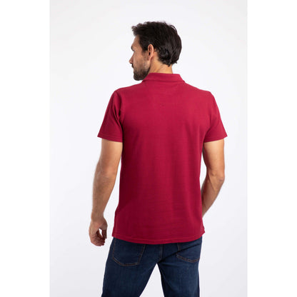 Garnet Red - Lifestyle - Weird Fish Mens Giles Pique Polo Shirt
