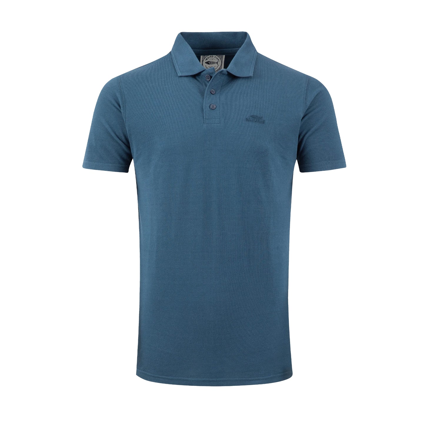 Federal Blue - Front - Weird Fish Mens Giles Pique Polo Shirt