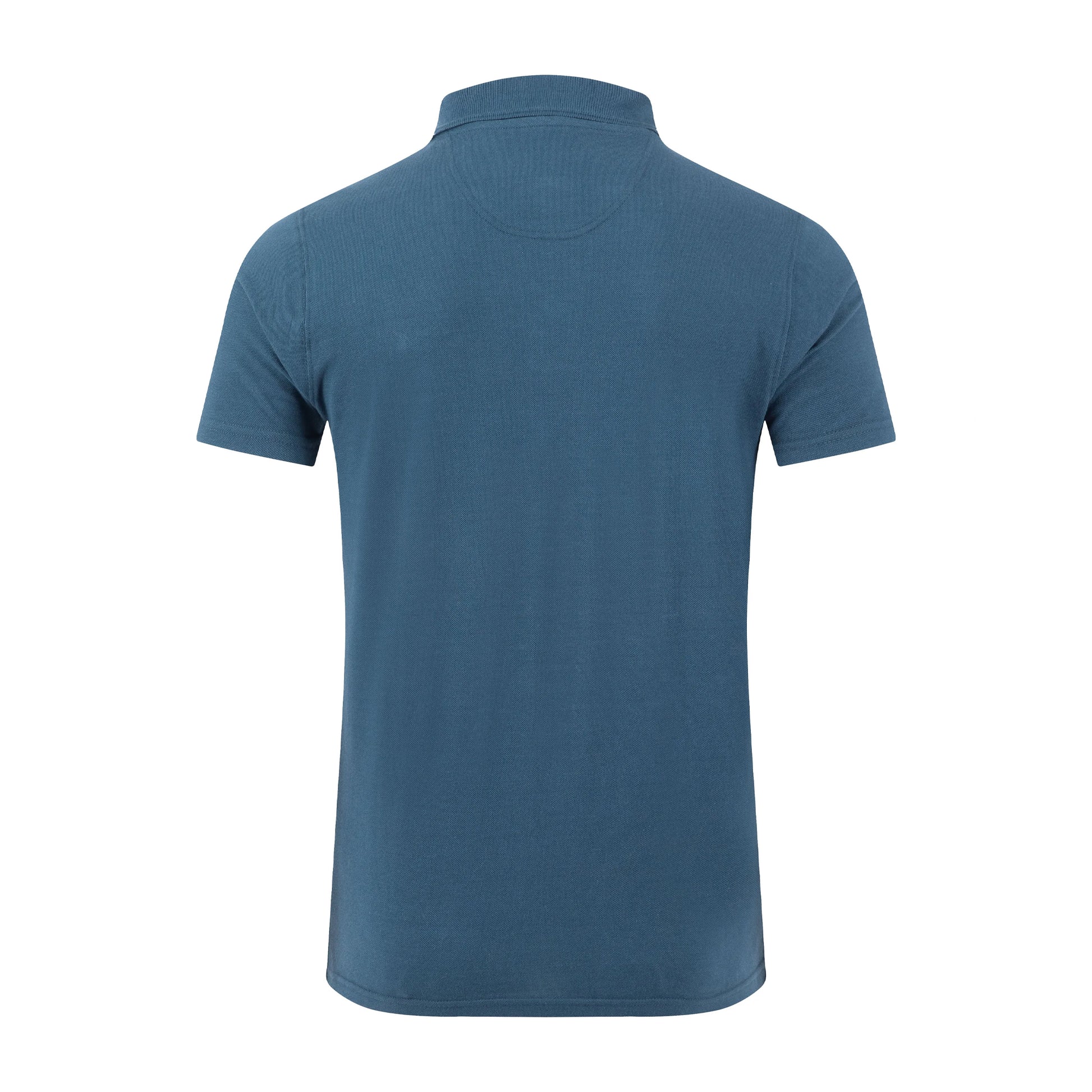 Federal Blue - Back - Weird Fish Mens Giles Pique Polo Shirt