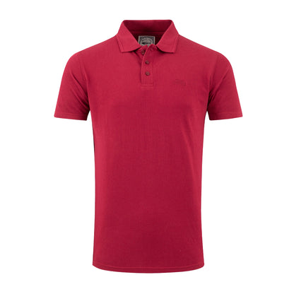Garnet - Front - Weird Fish Mens Giles Pique Polo Shirt