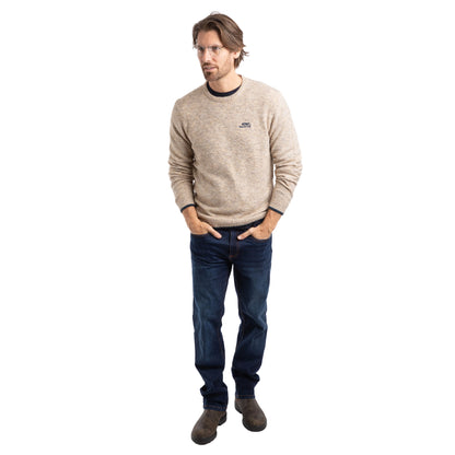 Ecru - Lifestyle - Weird Fish Mens Gorleston Crew Neck Sweatshirt