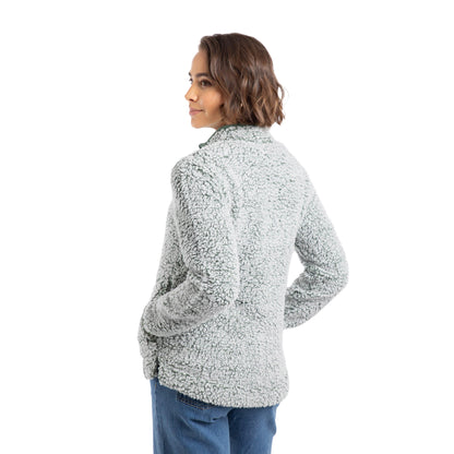 Army Green - Back - Weird Fish Womens-Ladies Deliah Full Zip Fleece Jacket