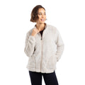 Beige - Side - Weird Fish Womens-Ladies Deliah Full Zip Fleece Jacket