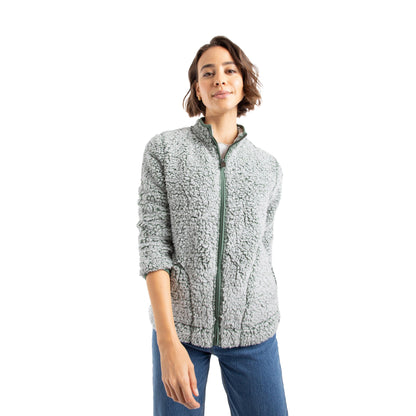Army Green - Front - Weird Fish Womens-Ladies Deliah Full Zip Fleece Jacket