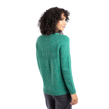 Green - Back - Weird Fish Womens-Ladies Caballo Cardigan