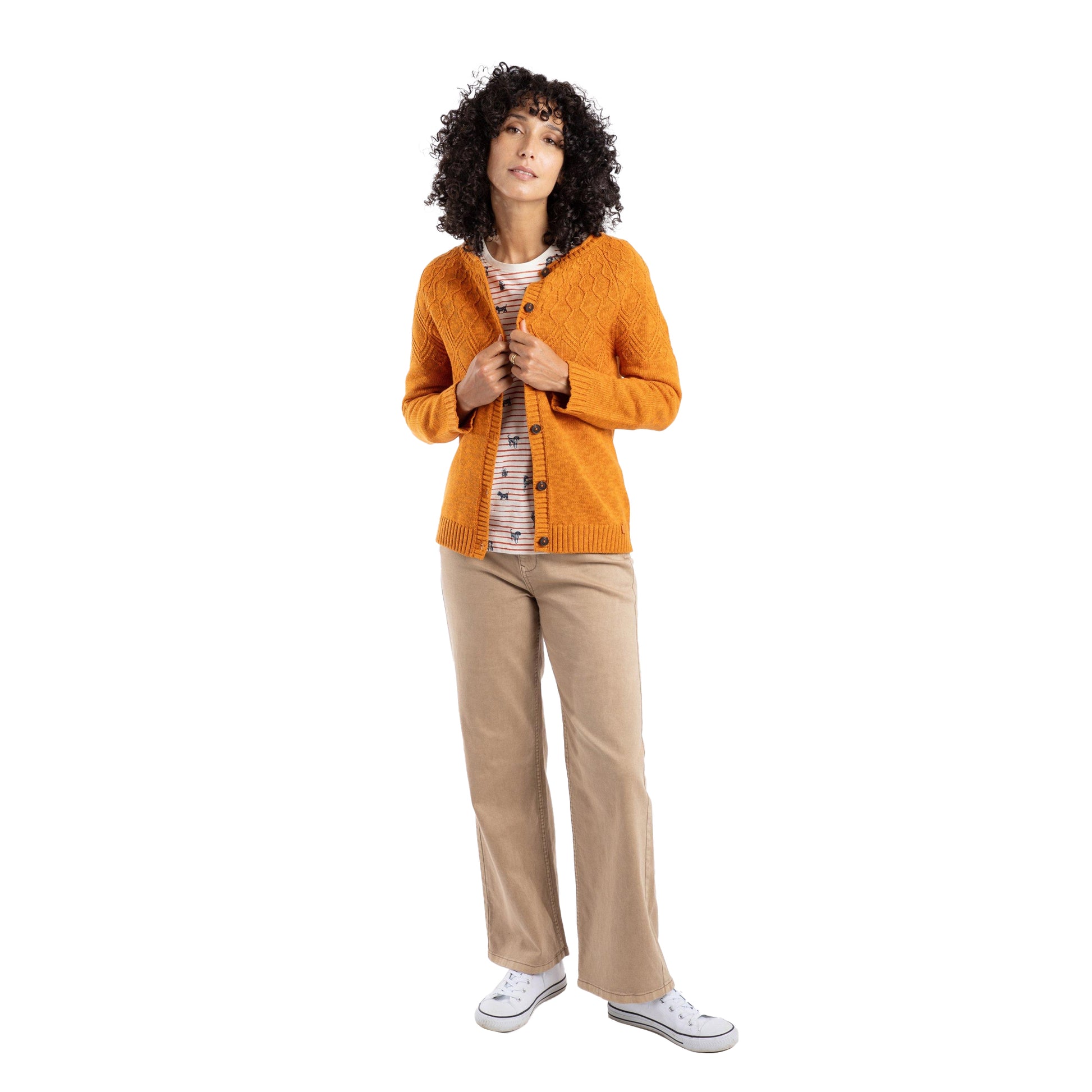 Nut - Pack Shot - Weird Fish Womens-Ladies Caballo Cardigan
