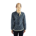 Moonlight Blue - Back - Weird Fish Womens-Ladies Reena Printed Quarter Zip Fleece Top
