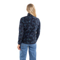 Lake Blue - Back - Weird Fish Womens-Ladies Reena Printed Quarter Zip Fleece Top