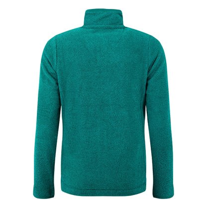Peacock Blue - Back - Weird Fish Womens-Ladies Cheryl Textured Full Zip Fleece Jacket