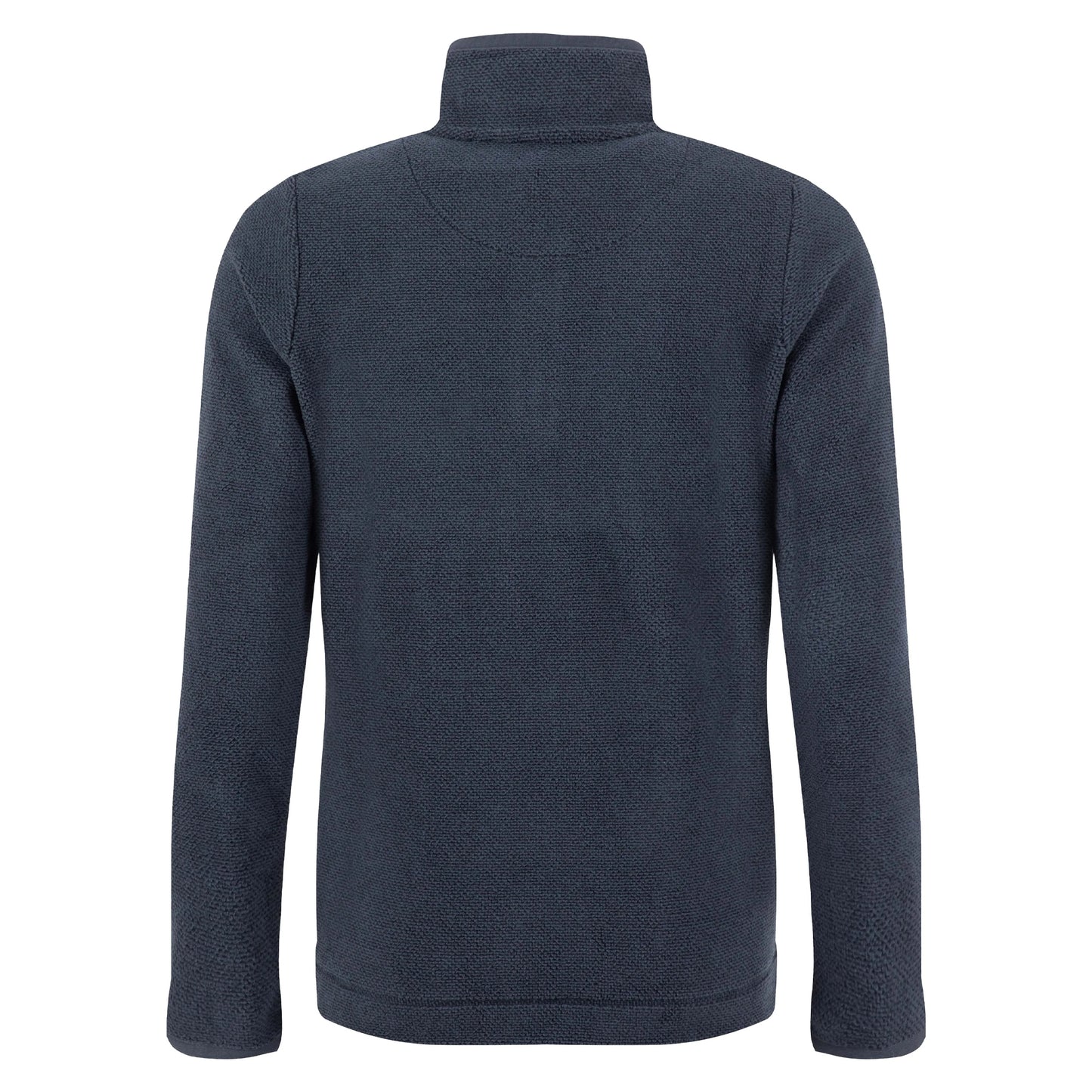 Midnight - Back - Weird Fish Womens-Ladies Sarah Textured Quarter Zip Fleece Top