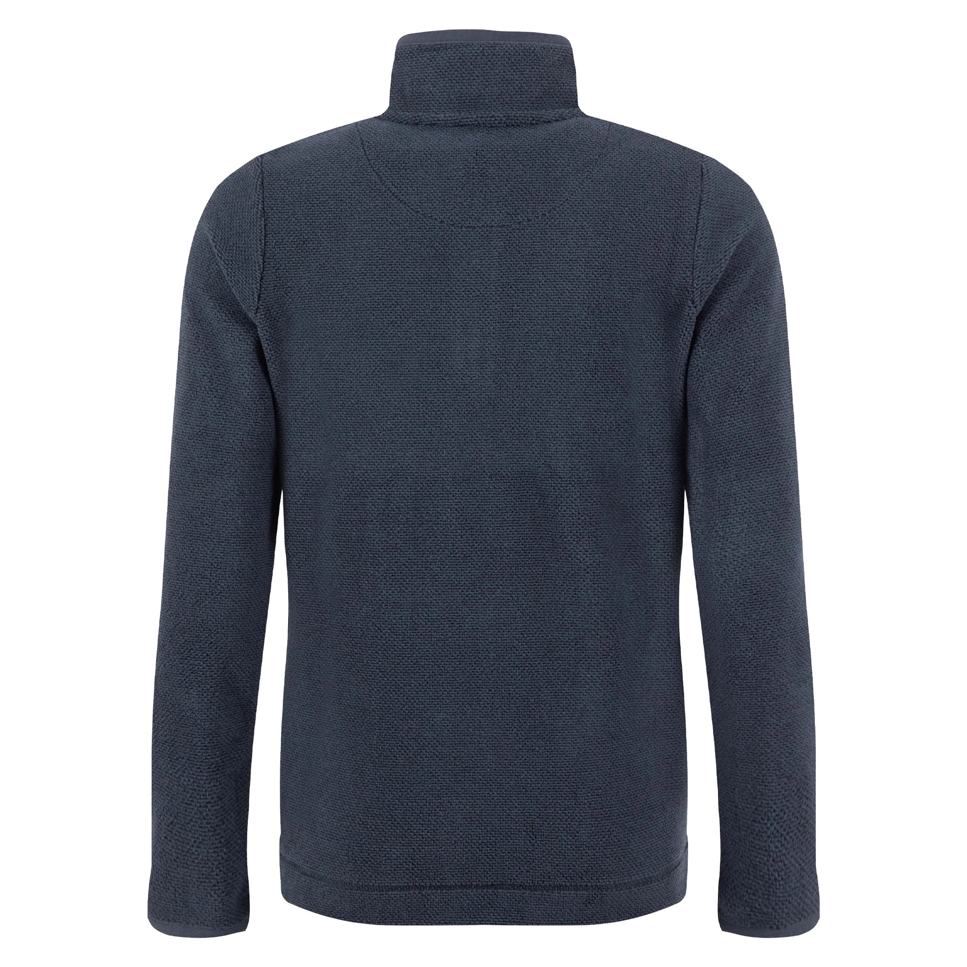 Midnight - Back - Weird Fish Womens-Ladies Sarah Textured Quarter Zip Fleece Top