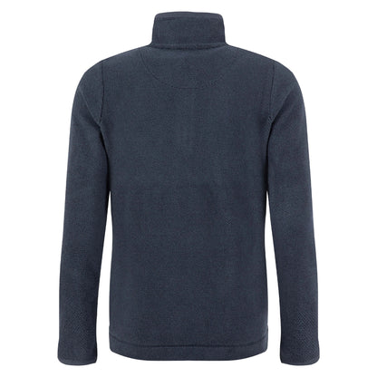 Midnight - Back - Weird Fish Womens-Ladies Sarah Textured Quarter Zip Fleece Top