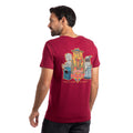 Garnet - Back - Weird Fish Mens Doctor Hoot Back Print T-Shirt