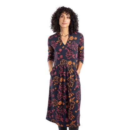 Nightshade - Front - Weird Fish Womens-Ladies Isolde Printed Jersey Midi Dress