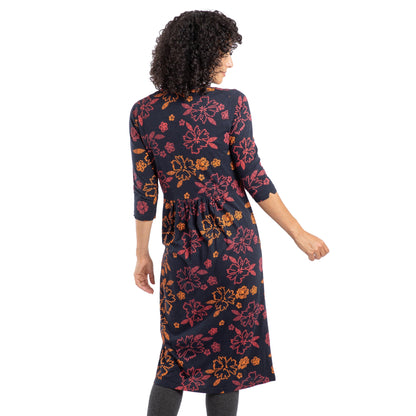 Nightshade - Back - Weird Fish Womens-Ladies Isolde Printed Jersey Midi Dress