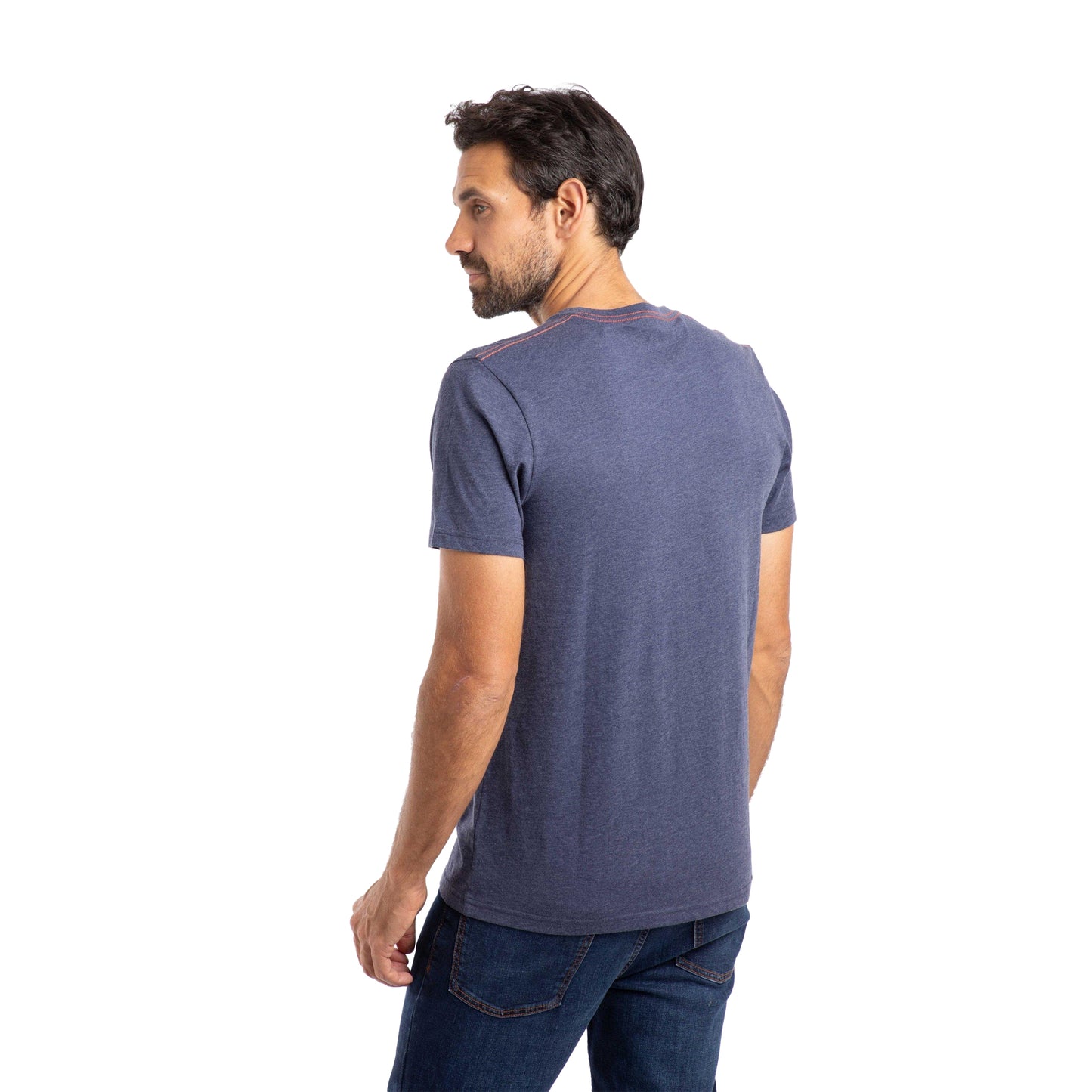 Dark Blue - Back - Weird Fish Mens Shatter Graphic Print T-Shirt