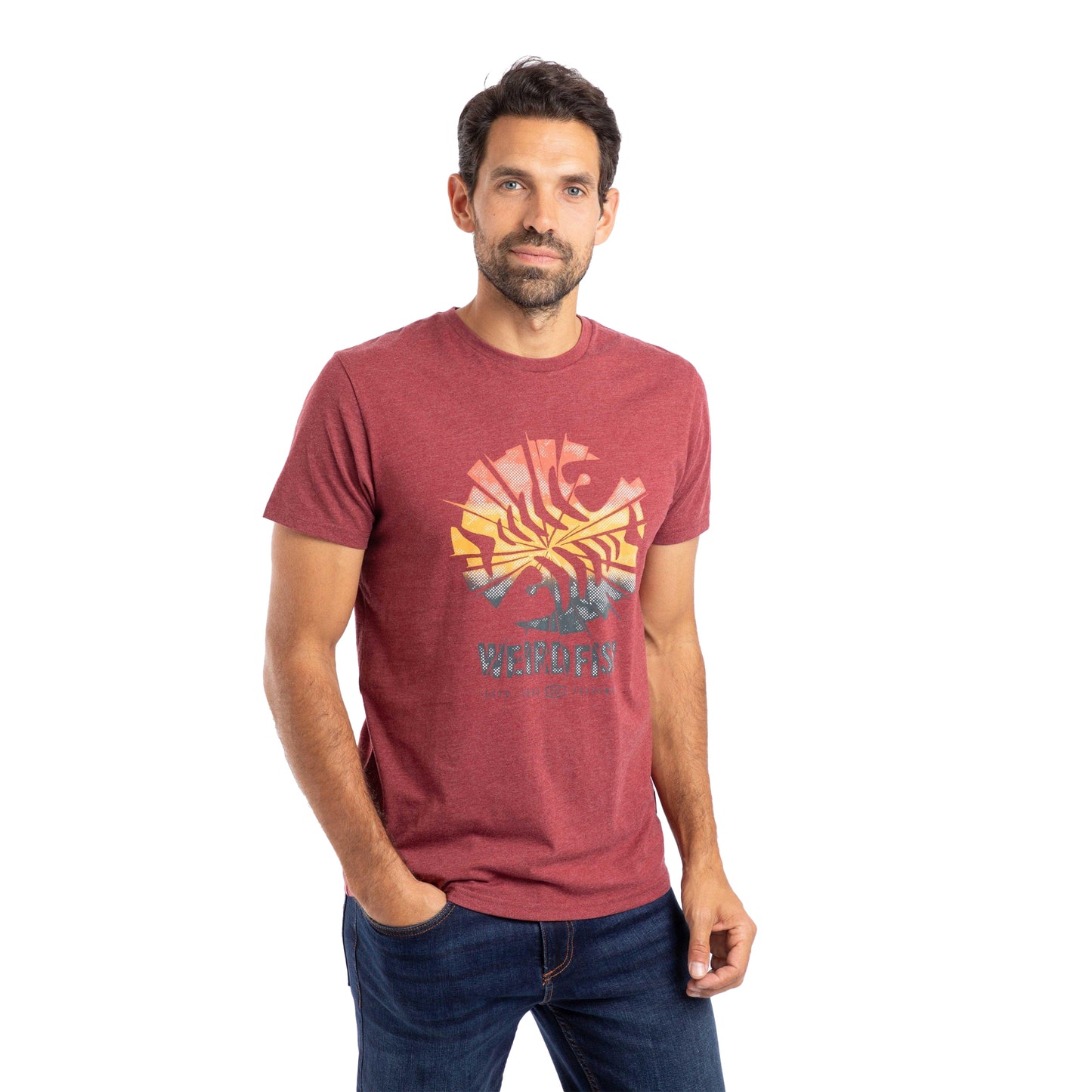 Port - Front - Weird Fish Mens Shatter Graphic Print T-Shirt