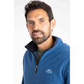 Blue Sapphire - Lifestyle - Weird Fish Mens Errill Textured Quarter Zip Fleece Top