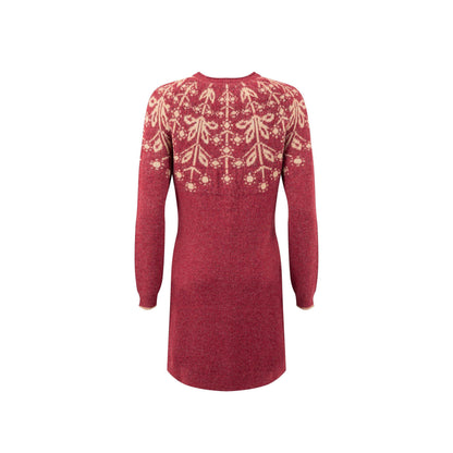 Rhubarb - Back - Weird Fish Womens-Ladies Blakely Fair Isle Knitted Dress