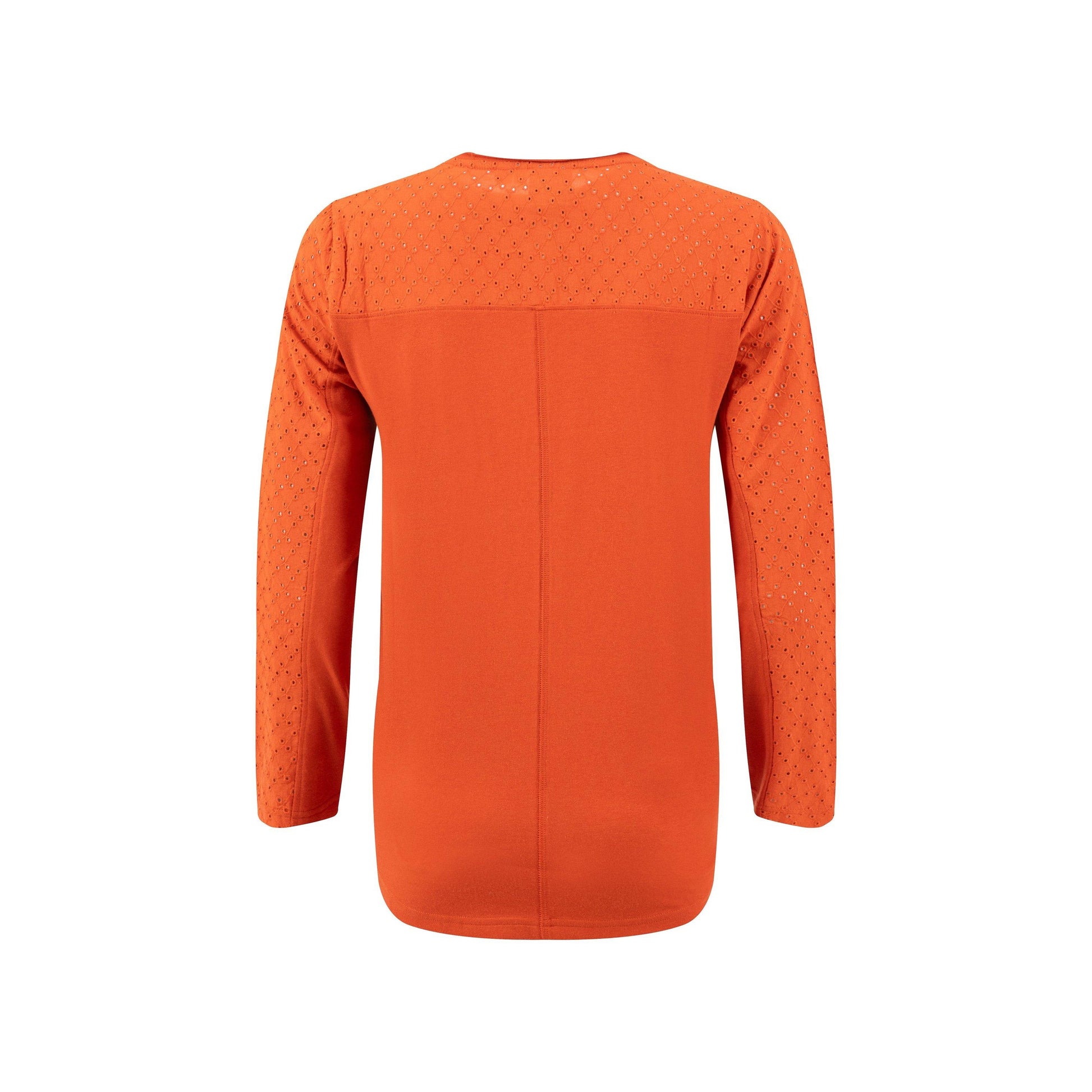 Rust Orange - Back - Weird Fish Womens-Ladies Topia Broderie Top