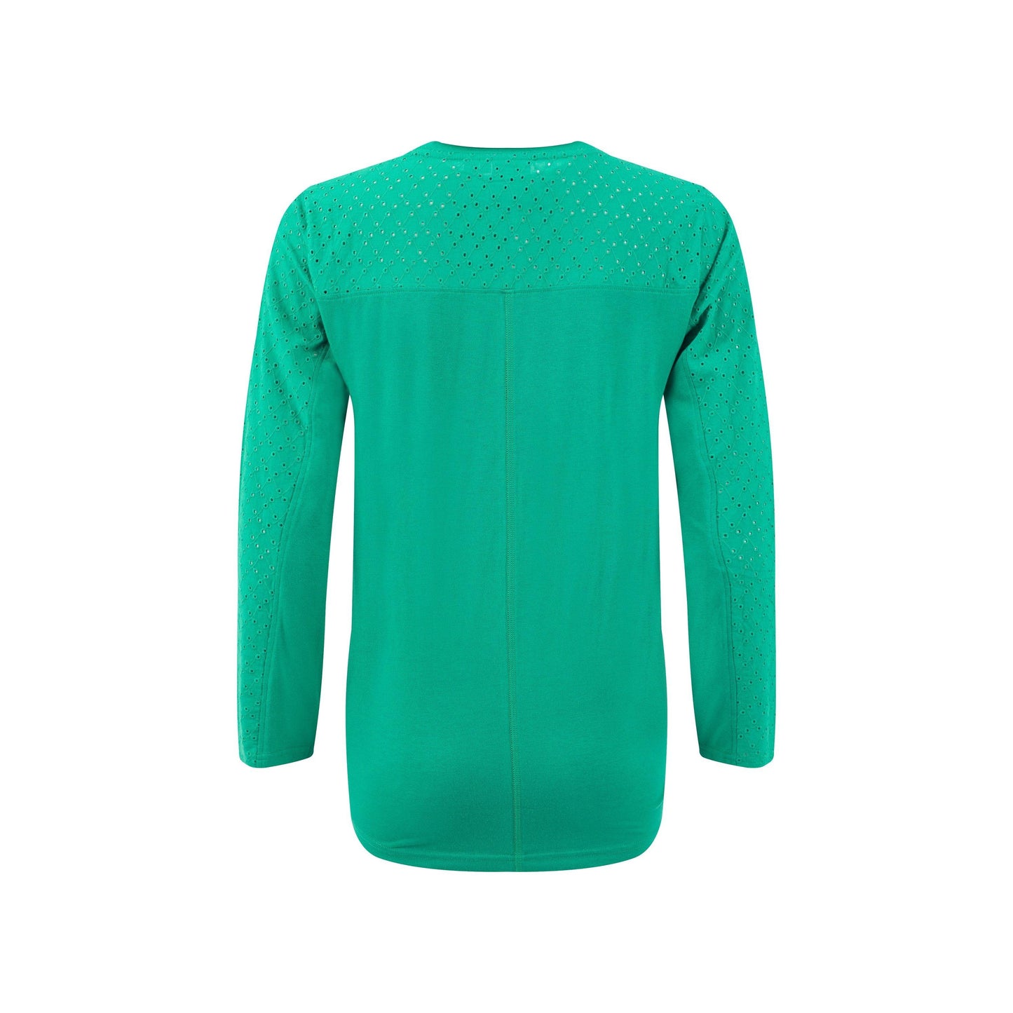 Green - Back - Weird Fish Womens-Ladies Topia Broderie Top