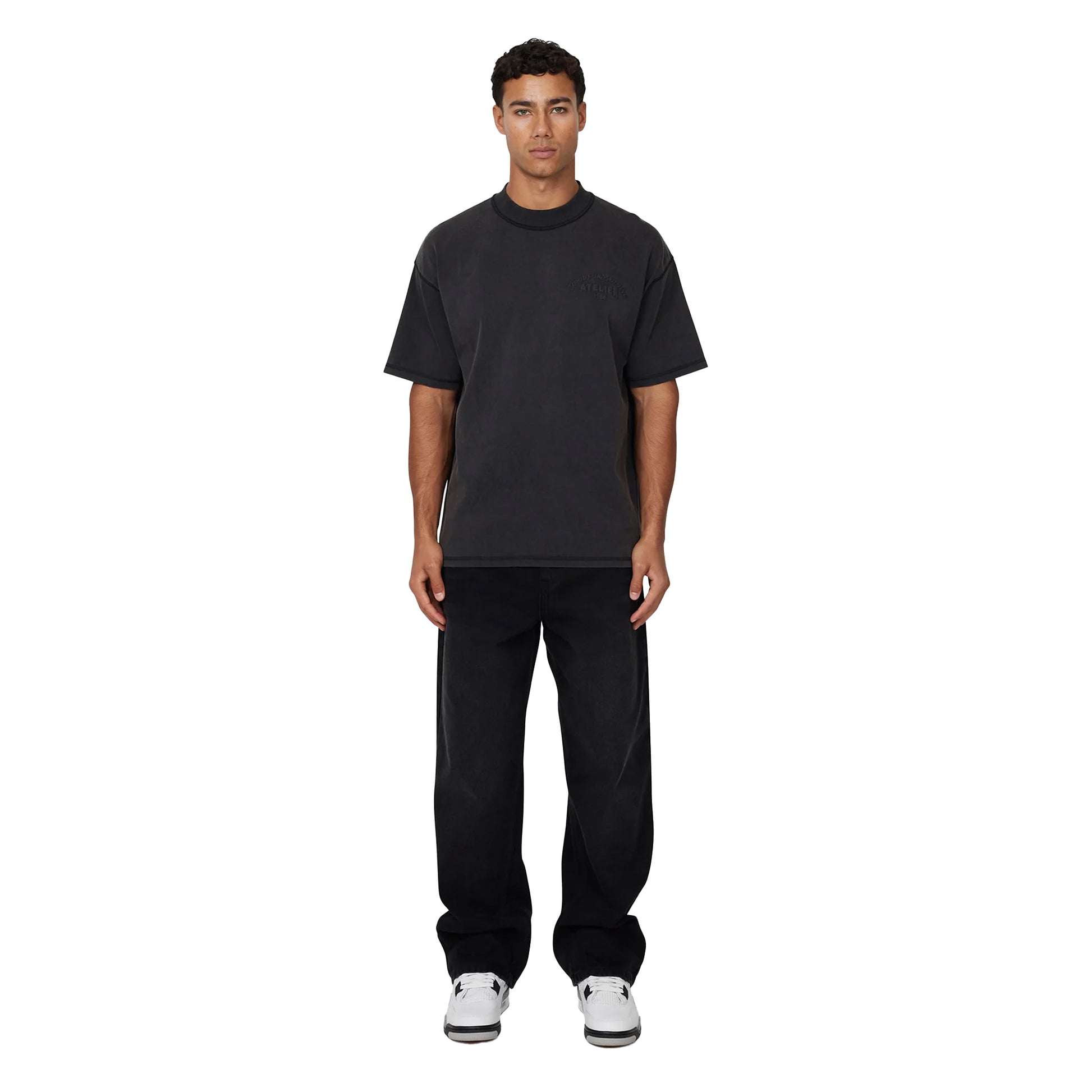 Black - Lifestyle - Good For Nothing Mens Floating Oversized T-Shirt