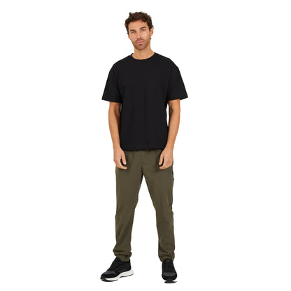 Khaki - Lifestyle - Brave Soul Mens Tech Zip Detail Trousers