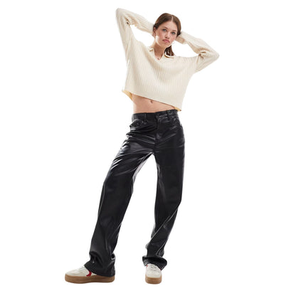 Cream - Lifestyle - Brave Soul Womens-Ladies Ribbed Polo Neck Jumper