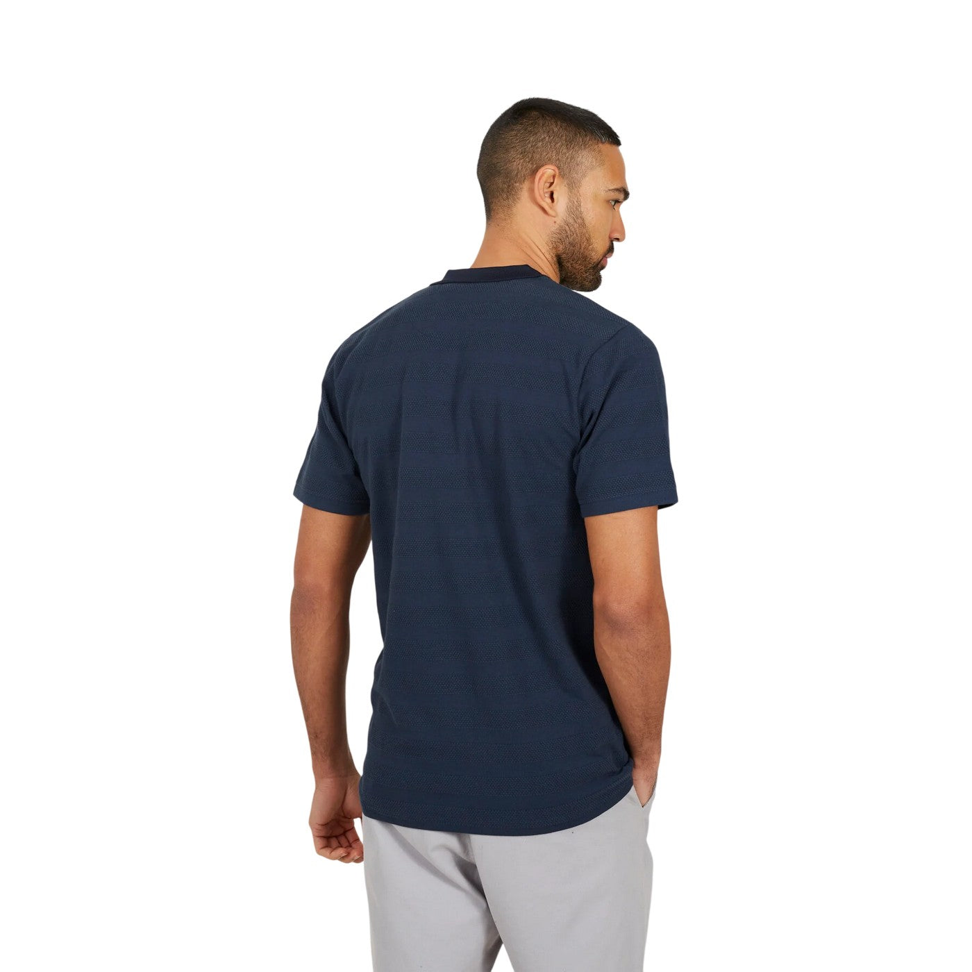 Navy - Back - Brave Soul Mens Polo Shirt